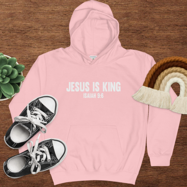 Jesus Is The King Kid's Hoodie